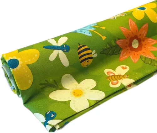 Miniatura 20 de 1 yarda – Tela de algodón lindo elefante animal precortados (ideal para acolchado, costura, proyectos de manualidades y más) (color63)