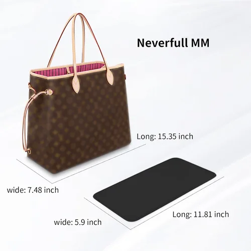 Miniatura 6 de Organizador de fieltro para bolso, organizador de bolsas adecuado para Speedy 35 Neverfull MM y organizador de base para bolsa de mano múltiples