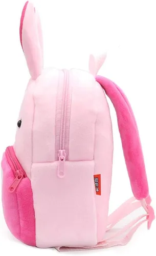 Miniatura 3 de Ladyzone Mochila para niños pequeños, mochila de animales del zoológico, bonita bolsa de felpa de dibujos animados de 10 pulgadas, bolsa de libro