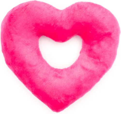 Miniatura 3 de The Worthy Dog Tough Puppy Love Heart - Juguete duradero para perros resistente a los mordedores, con múltiples chirriantes, forro de malla Negro