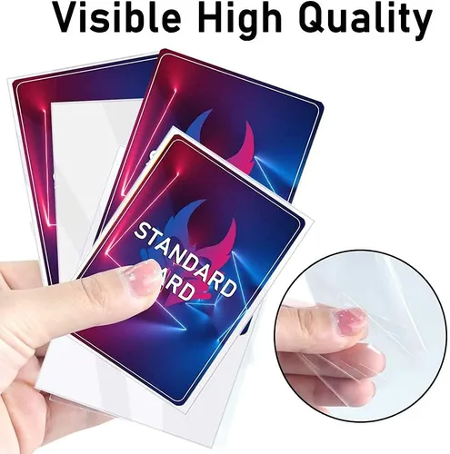 Miniatura 3 de 500 fundas para tarjetas de intercambio, fundas suaves y transparentes para tarjetas de béisbol, fundas de centavo para tarjetas estándar, Sprots