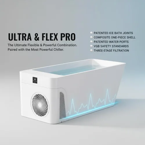 Miniatura 4 de Smart - Bañera fría – Bañera de hielo aislada al aire libre con enfriador para atletas, cápsula larga de recuperación silenciosa para atletas