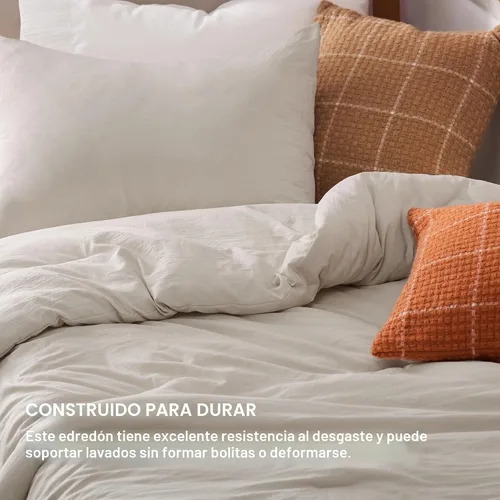 Miniatura 3 de Bedsure Juego edredón suave prelavado individual/individual XL, 365 días, cálido relleno alternativo GentleSoft™, 1 edredón ligero:68x88 pulgadas