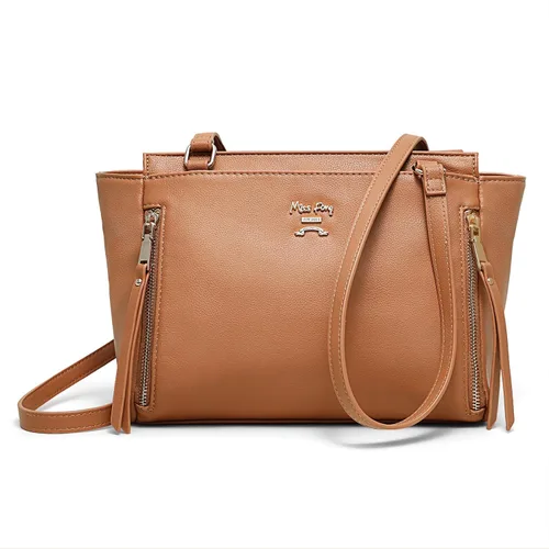 Miniatura 8 de Miss Fong - Bolso pequeño cruzado para pañales, bolsos cruzados para pañales, bolso para pañales con 7 bolsillos, 2 bolsillos aislados y correa