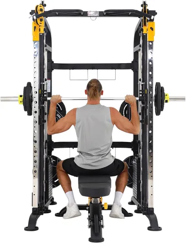 Miniatura 5 de Altas Strength M810 Smith Machine 1000 lbs Capacidad 2000 lbs Cables Luz Comercial Hogar Gimnasio Entrenamiento de Fuerza Jaulas de Potencia