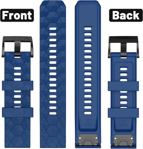 Miniatura 4 de Compatible con Garmin Fenix 7X Band 1.024 in de ancho, correas de reloj suaves de repuesto para Fenix 7X/Fenix 6X/Fenix 6X Pro/Fenix 5X/Fenix 5X