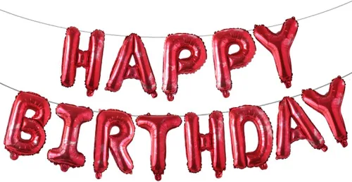 Miniatura 9 de Globos de cumpleaños con texto en inglés «Happy Birthday», de papel de aluminio para decoración (idioma español no garantizado), Azul Start