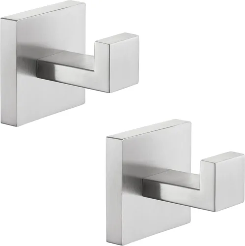 Miniatura 18 de Angle Simple Gancho para toalla de baño, SUS 304 de acero inoxidable para ducha, toalla de baño, colgador de bata, gancho de pared, cromo pulido