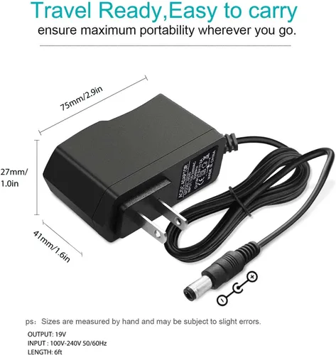 Miniatura 2 de Adaptador de cable de alimentación de 5 V CA compatible con Philips, Skylight, HP, Aluratek, BSIMB Smart Digital Picture Frame Cámaras Cable