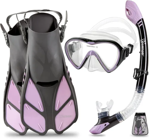 Miniatura 14 de Seavenger Conjunto de Snorkel Aviator con Bolsa de Equipo