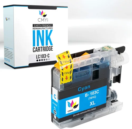 Miniatura 8 de LC103 - Cartucho de tinta de repuesto negro para Brother DCP-J132W, J152W, J172W, J4110DW, J552DW, J752DW, MFC-J245, J285DW, J4310DW, J4410DW