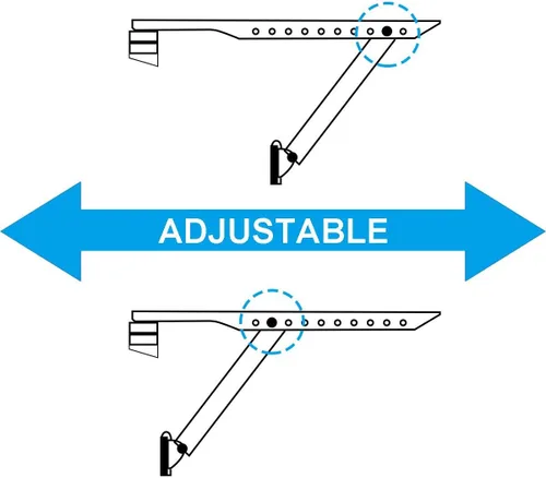 Miniatura 7 de Air Jade Soporte de aire acondicionado de ventana, hasta 160 libras, diseñado para adaptarse a unidades de tamaño de 7,000 a 22,000 BTU, soportes