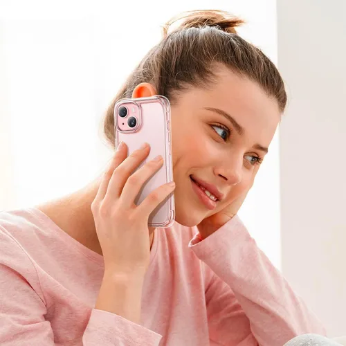 Miniatura 6 de Mkeke Funda transparente para iPhone 15, no amarillea, protección contra caídas de grado militar, fundas transparentes para iPhone 15 de Apple