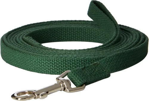 Miniatura 5 de Correa de entrenamiento para perros de algodón, 6 pies, verde