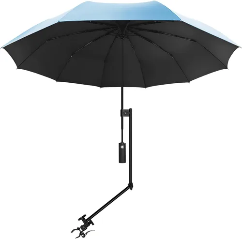 Miniatura 41 de XLINGZA Sombrilla de playa UPF 50+ con abrazadera universal ajustable