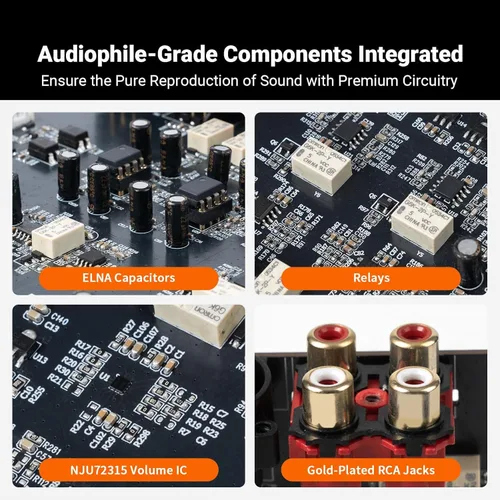 Miniatura 4 de Fosi Audio ZP3 Preamplificador Balanceado para Audio Doméstico, 2 Entradas RCA y 1 XLR, Salidas RCA/XLR y Sub-Out, Preamplificador para Estéreo de 2