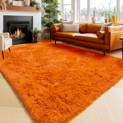 Miniatura 53 de Alfombras de color verde salvia para dormitorio, sala de estar, alfombra peluda esponjosa de 5 x 8 pies para guardería, aula, adolescentes, niños