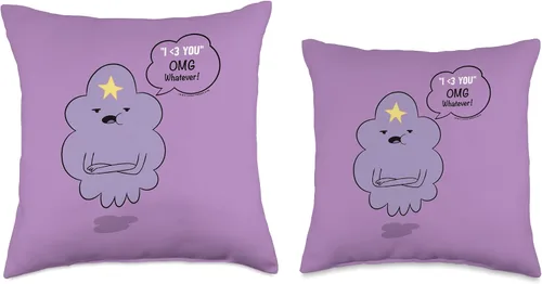 Miniatura 3 de Adventure Time Lumpy Space Princess OMG - Almohada de 15.7 x 15.7 in, multicolor