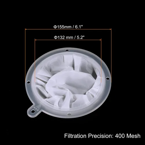 Miniatura 2 de PATIKIL Colador de filtro de alimentos de 6.1 pulgadas de diámetro exterior, 400 filtros de malla para cocina, coladores de malla fina para jugo
