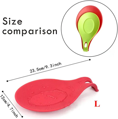 Miniatura 3 de iNeibo Apoyacucharas de silicona para la cocina, 4 unidades (colorido), Vajilla, Multicolor