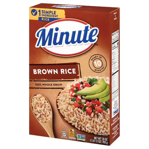 Miniatura 9 de Arroz integral Minute, arroz integral instantáneo para comidas rápidas, caja de 14 onzas