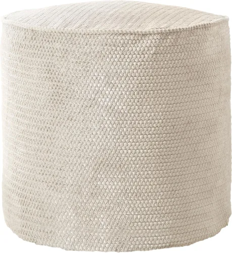 Miniatura 10 de Sorra Home Sutherland Dove Puf redondo para interiores, 20 pulgadas de ancho x 20 pulgadas de profundidad x 18 pulgadas de alto Paloma