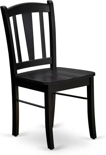 Miniatura 12 de East West Furniture El juego de comedor de 3 piezas AMDL3-BCH-W contiene una mesa de cocina redonda con pedestal y 2 sillas de comedor, 36 x 36