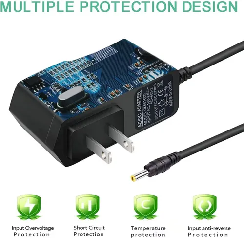 Miniatura 4 de Nuevo adaptador de repuesto de CA para Omron Healthcare - Monitor de presión arterial del brazo superior serie 5, 7,10 - Reemplazo del cable