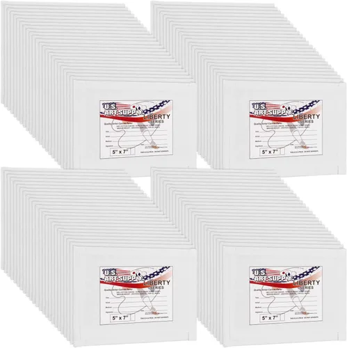 US Art Supply - Paquete de 12 tableros de lienzo para pintura de 8 x 10 pulgadas, calidad artística profesional, libre de ácidos (1 caja completa de