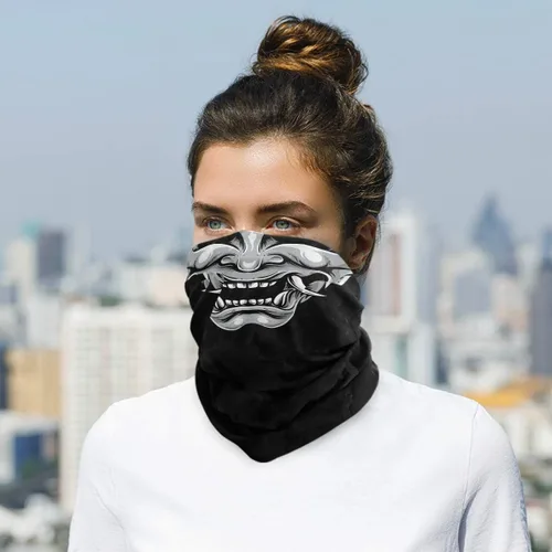 Miniatura 4 de Máscara facial pasamontañas medio bandana cuello polaina sol polvo protección contra el viento diadema sin costuras para mujeres hombres equitación