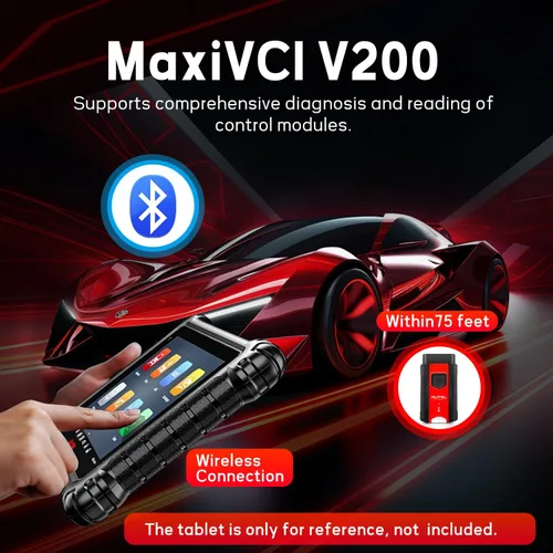 Miniatura 3 de Autel MaxiVCI VCI200 OBDII Conector, Interfaz de Comunicación Vehicular Bluetooth Interfaz de Diagnóstico Integral DoIP CAN FD Funciona con BT508