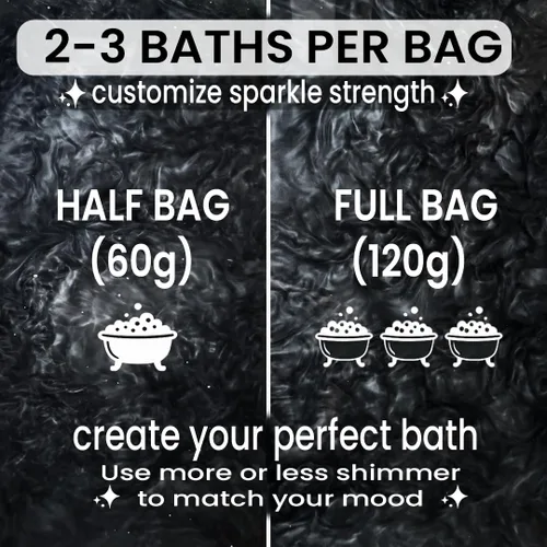 Miniatura 5 de Bomba de baño brillante de cereza negra en una bolsa - Bombas de baño perfumadas hechas a mano para mujeres, niños y hombres - Bombas de baño