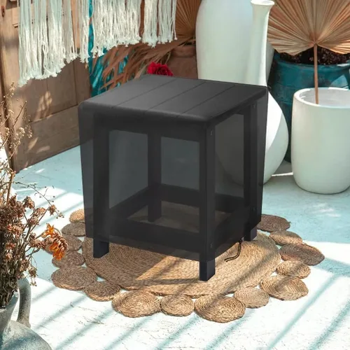 Miniatura 7 de Funda pequeña para mesa auxiliar de exterior, cubierta de mesa auxiliar de patio de 17 pulgadas para exteriores, funda impermeable para muebles