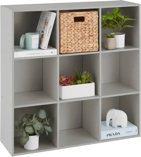 Miniatura 39 de Best Choice Products Organizador de almacenamiento de 6 cubos, abertura de estante de 13.5 pulgadas, estantería, librero, estante de exhibición