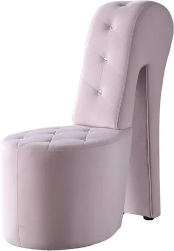 Miniatura 11 de Tristam - Silla lounge moderna glamorosa de tacón alto de 40", silla sin brazos con botones tipo cristal tapizados y costuras de diamante, cómodo