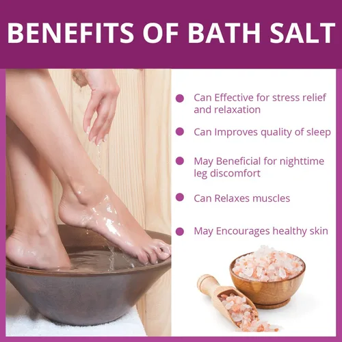 Miniatura 2 de Natural Solution Bolsa de sal de baño del Himalaya, suaviza e hidrata tu piel, baño para terapia, 1 libra