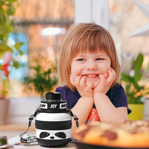 Miniatura 7 de BOTTLE JOY Botella de agua de acero inoxidable: botella de agua para niños, tapa a prueba de fugas, sorbo perfecto, doble aislamiento, ecológica