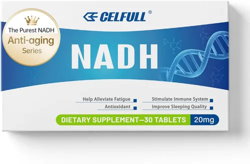 Miniatura 7 de CELFULL Suplemento NADH de 40 mg Enchance NMN Alternativo NAD+ Suplemento para Apoyo Inmunológico Anti-Envejecimiento Aumento de la Cognición