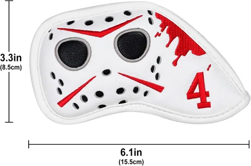 Miniatura 8 de mytag Cubiertas para palos de golf, máscara de hockey, cubierta para la cabeza del conductor, cubierta híbrida de madera de Fariway Fundas