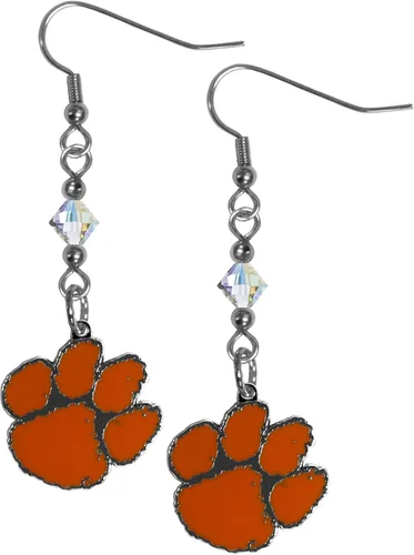 Miniatura 33 de Siskiyou Sports Pendientes colgantes de cristal de la NCAA
