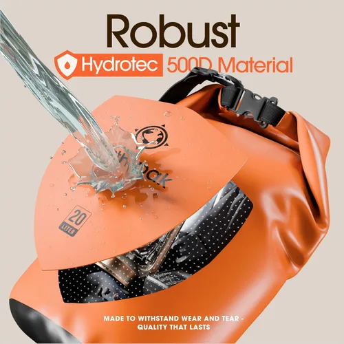 Miniatura 4 de Earth Pak Bolsa Seca Impermeable - Mochila Impermeable de Cierre Enrollable Superior Mantiene el Equipo Seco para Kayak con Funda Impermeable