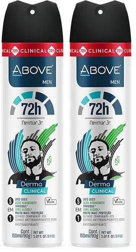 Miniatura 22 de ABOVE 72 Hours Derma Clinical Desodorante antitranspirante, Neymar Jr Mujeres, 3.17 oz – Desodorante para hombres – Notas de mandarina, cacao