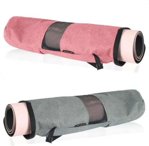 Miniatura 9 de Explore Land Bolsa de almacenamiento para esterilla de yoga Oxford con ventana de malla transpirable y bolsillos grandes