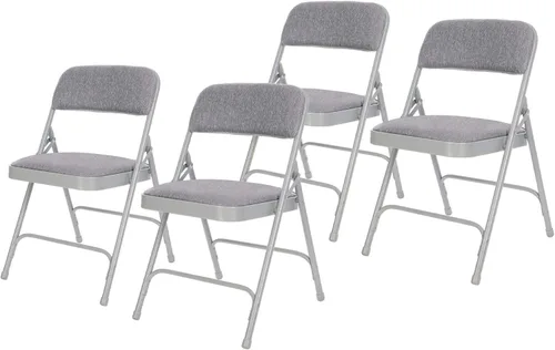 Miniatura 14 de OEF Furnishings Serie OEF2200 - Sillas plegables de doble bisagra acolchadas de tela de alta calidad para servicio pesado
