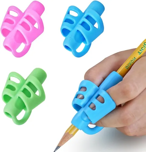 Miniatura 15 de JuneLsy - Empuñaduras de lápices para niños, escritura a mano, corrección de postura, entrenamiento de escritura para niños pequeños, preescolares