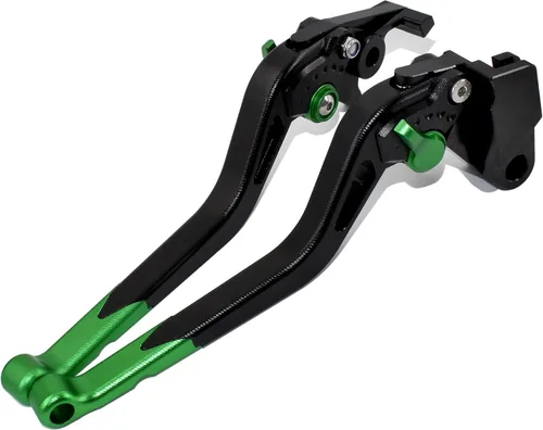 Miniatura 11 de ESPEEDMTC para Kawasaki Ninja H2 H2R 2015-2020 Aleación de aluminio modificada CNC Accesorios de palanca de embrague de freno de tamaño largo (rojo)