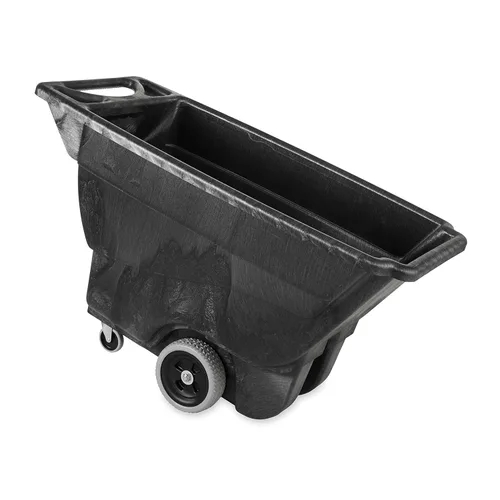 Miniatura 11 de Rubbermaid – Caja de HDPE carro con volante, Negro, 38 pulgadas Altura, 64 1/2 pulgadas longitud x 30 1/4 pulgadas ancho, Negro, 1