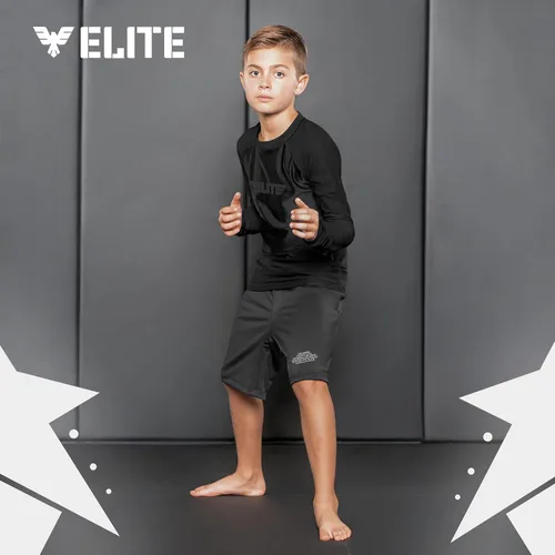 Miniatura 7 de Elite Sports Protectores de erupción para niños y niñas, compresión de manga completa BJJ para niños y jóvenes