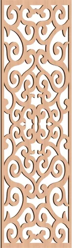 Miniatura 197 de Eveline - Paneles decorativos de pared de madera con calado, 13 3/8 pulgadas de ancho x 34 3/8 pulgadas de alto x 3/8 de alto, roble rojo rojo