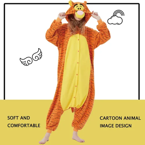 Miniatura 5 de SWEETXIN Pijama unisex para adultos y niños, para Halloween, Navidad, ropa de dormir, traje de cosplay para mujeres y hombres